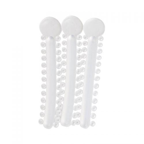 Dental Orthodontic Elastic Ligature Ties, Clear — 1040/Pack