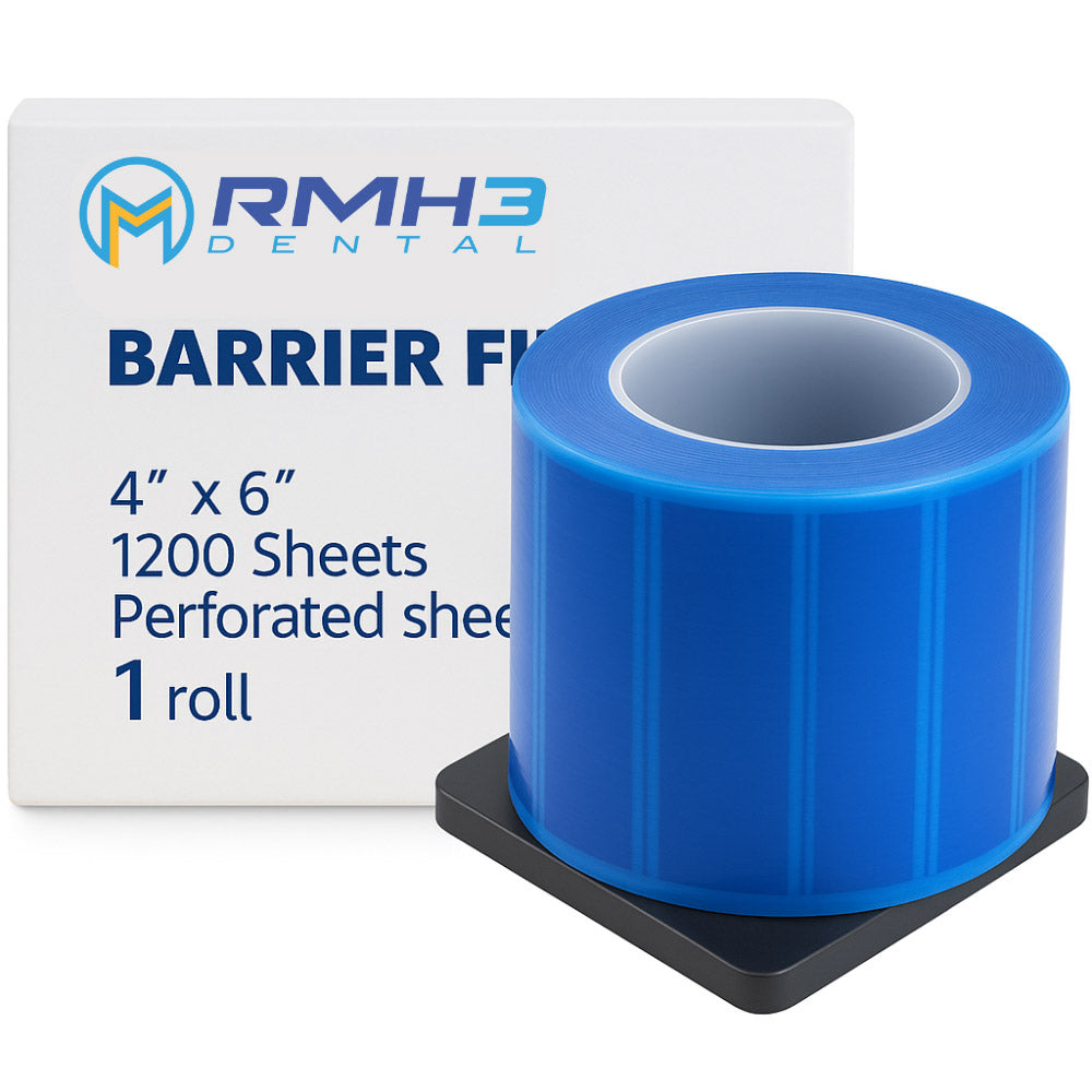 Barrier Film, Blue, 4" x 6" (10cm x 15cm), with 5mm Nonstick Edge — 1200/Pack
