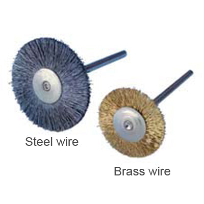 Buffalo 1" Steel Wire HP Rotary Brush, Pkg. of 12