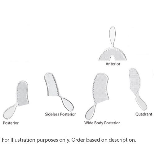 Cargus MARK3 Premium Bite Registration Tray, Posterior. 50/pk. Disposable, rigid plastic frame, thin no