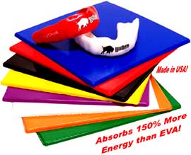 Buffalo .125" Purple PolyShoK Mthgrd Mtl., 5"x5", Pkg. of 18 (for 9 Two-Layer Mthgrds)