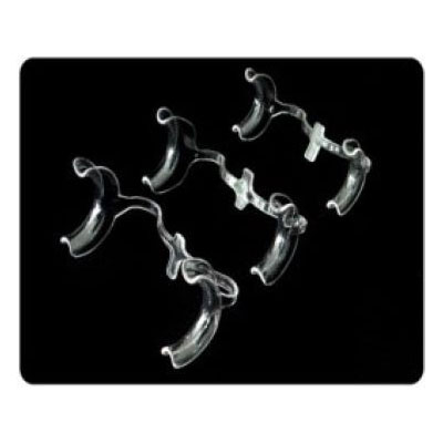RMH3 Dental Supply Cheek Retractor Mouth Opener, Clear, Medium, M Shape — 2/Pack