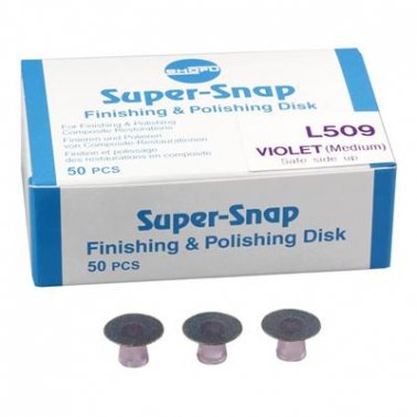 Shofu Super-Snap Light Violet, Finishing (Medium) Disc, Safe Side Up, 50/pk