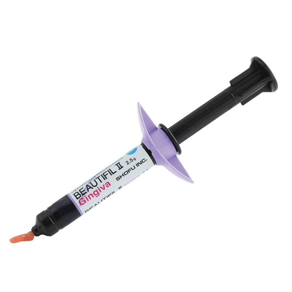 Shofu Beautifil II Gingiva Composite, Light Pink Shade, Nano-Hybrid, 2.5 g Syringe