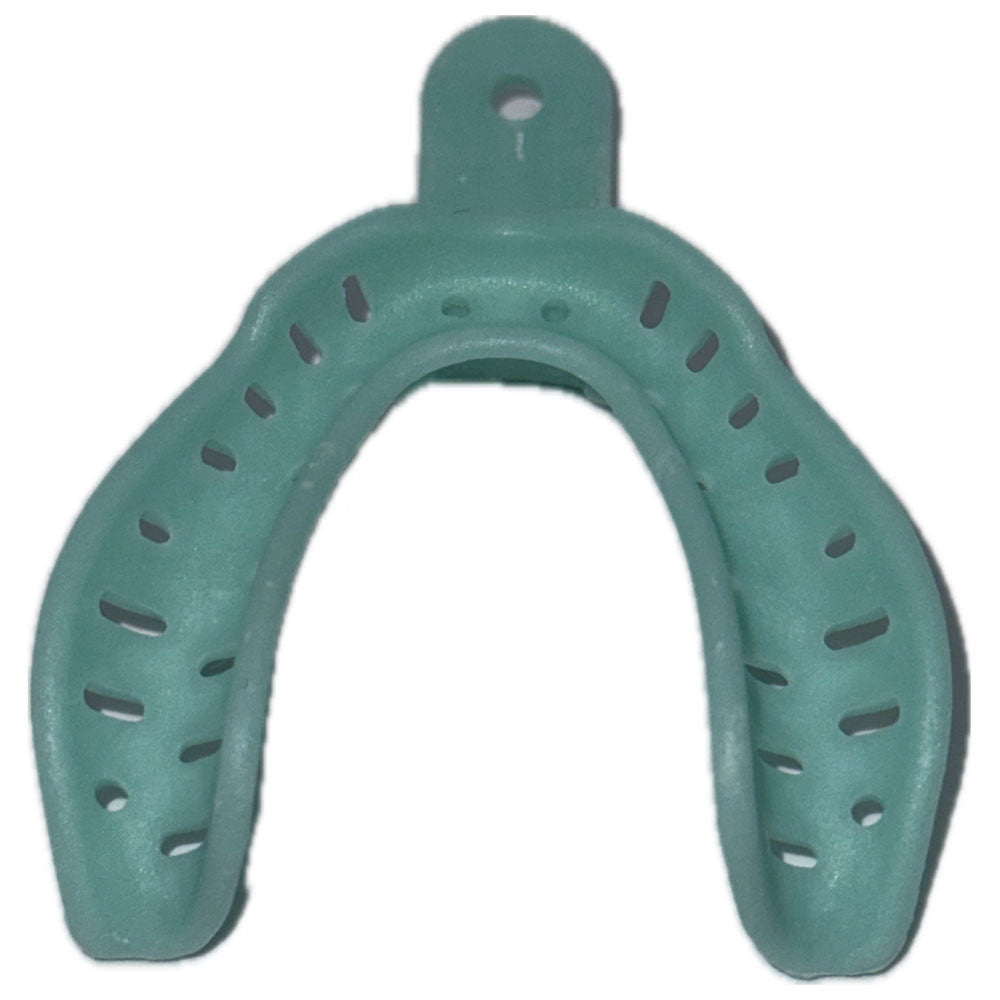 RMH3 Dental Supply Edentulous #6 Lower Small Perforated Impression Tray — 12/Pack