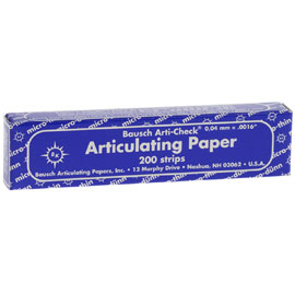 Bausch Arti-Check Micro-Thin .0016" Blue Articulating Paper, 40 Microns