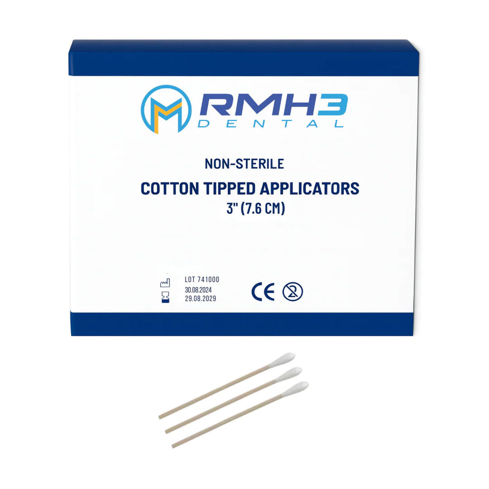 Alwings Dental China RMH3 Dental Cotton Applicator Tips 3"