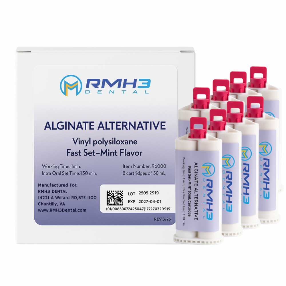 RMH3 VPS Alginate alternative, Fast set, Mint flavor, 8 - 50mL