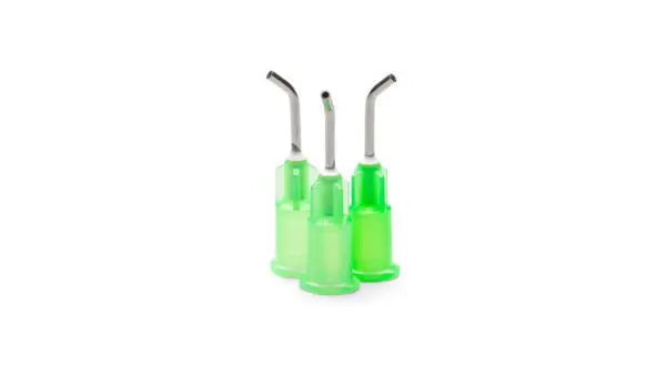 Pulpdent Light Blue Applicator Tips, 25 ga x 1/2", Prebent, 50/Pkg