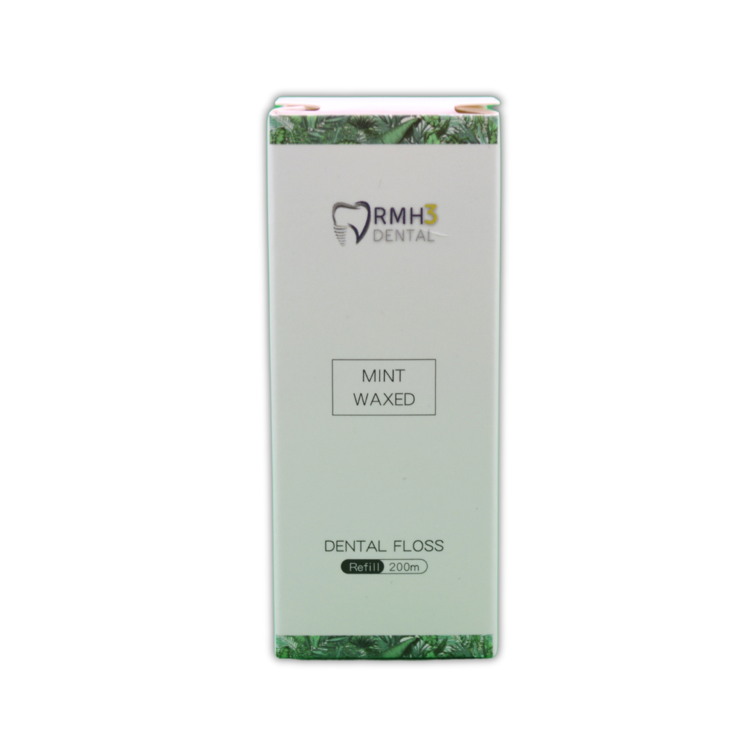 MC Floss Waxed Dental Floss Refill, Mint flavor, 200 yards