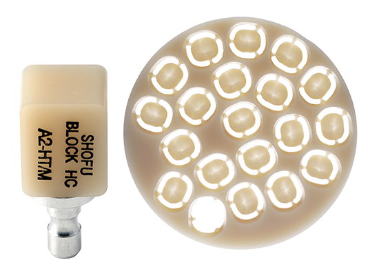 Shofu Disk HC W2-LT, T14S, Shade W2 Low Translucency