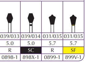 Shofu Robot FG Diamonds Corn