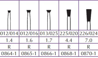 Shofu Robot FG Diamonds Inverted Cone