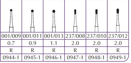 Shofu Robot FG Diamonds Minimally Invasive Preparation