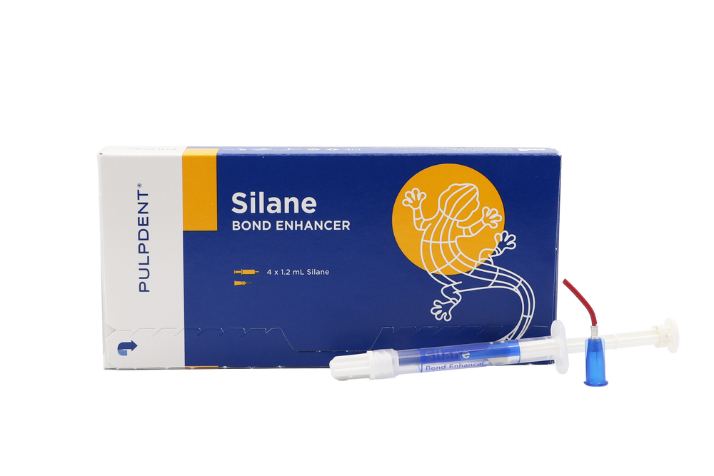 Pulpdent Silane Bond Enhancer Kit, 4 x 1.2 mL Syringes + 8 Dropper Tips