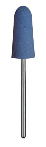 Silicone Polishers for Acrylics - Blue (Coarse) - Shape E - 3/32" Shanks 5/Bx Dedeco