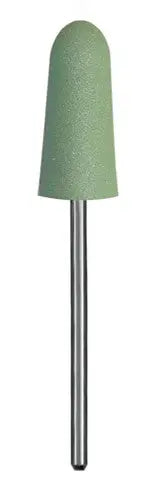 Silicone Polishers for Acrylics - Green (Coarse) - Shape E - 3/32" Shanks 5/Bx Dedeco