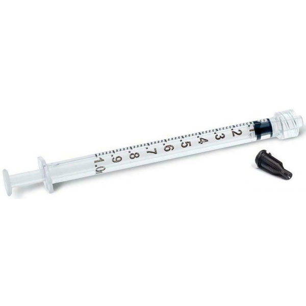 MN Health Syringe 1mL Luer Lock Sterile — 100/Pack