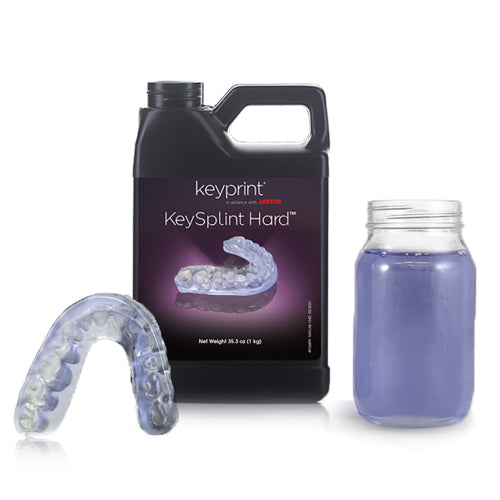 Keystone KeyPrint KeySplint Hard 3D Printing Resin, Light Violet, 0.5kg
