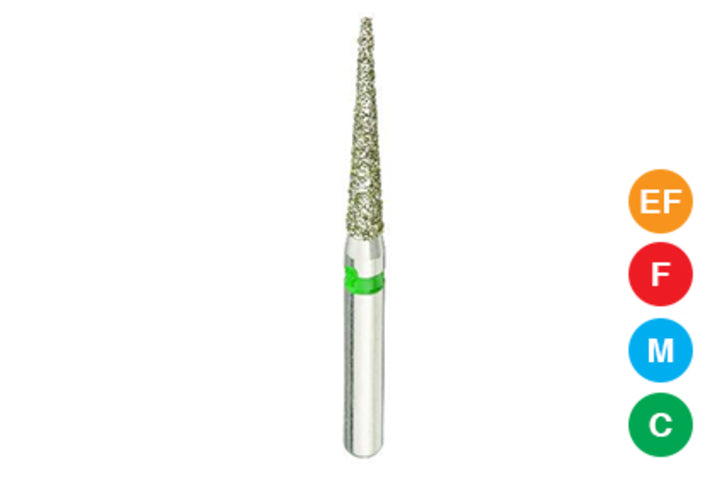 Beyes Dental 859/014-C Needle Diamond Bur, Coarse, 10/Pk