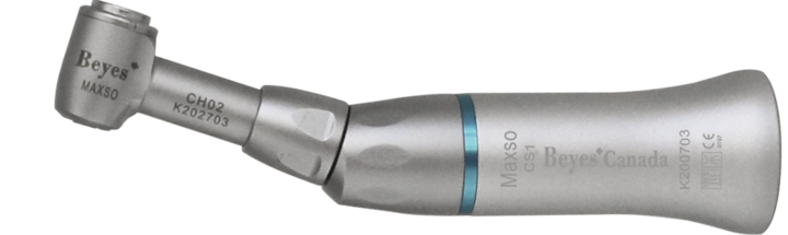 Beyes Dental CS1-CH02 Contra Angle, 1:1, Non-Spray, Non-Optic, Push Button, CA Burs