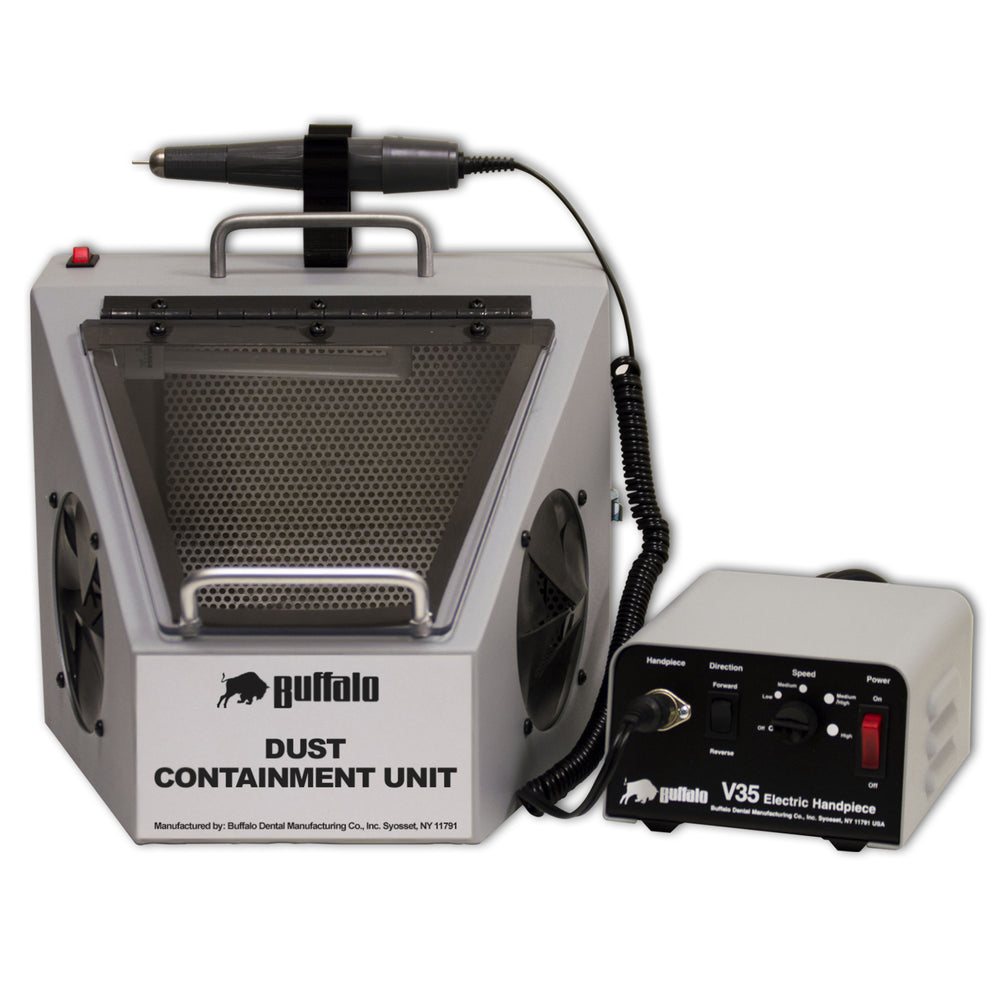 Buffalo V35 Gray Electric Handpiece System Complete, 120V AC (Console + Gray HP + Foot Control)