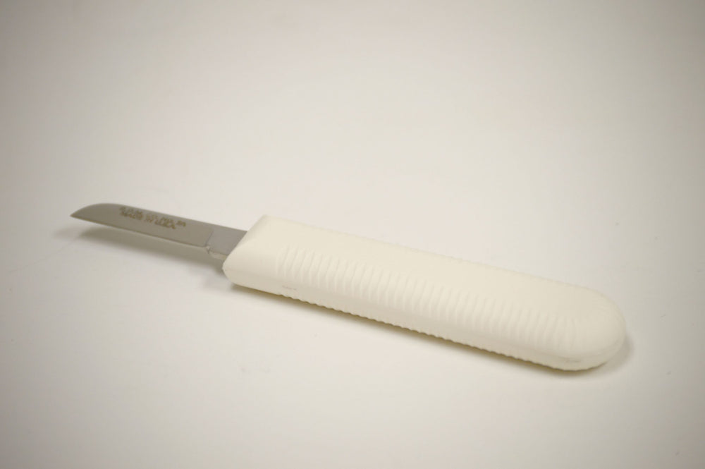 Buffalo No. 7A Autoclavable Knife w/ White Handle, 1 1/2" Blade