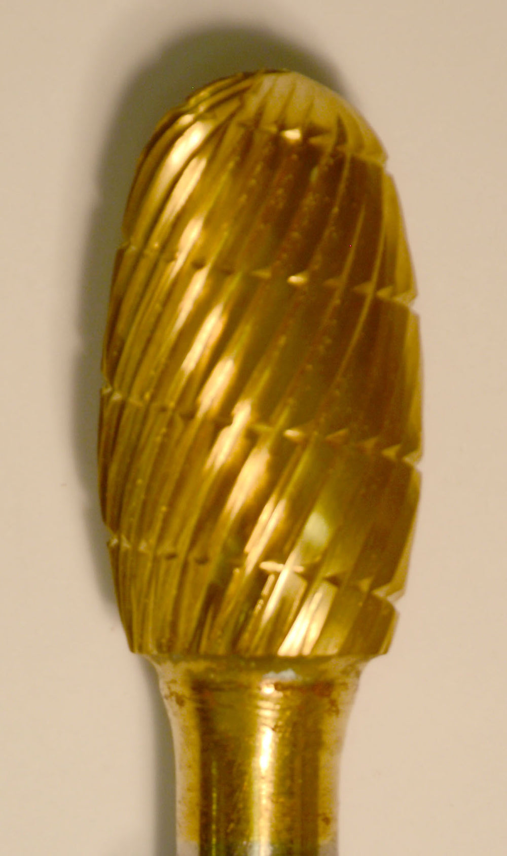 Buffalo Egg 1/2" TNT-Coated Dual Cut Regular Carbide Bur with 1/4" Shank