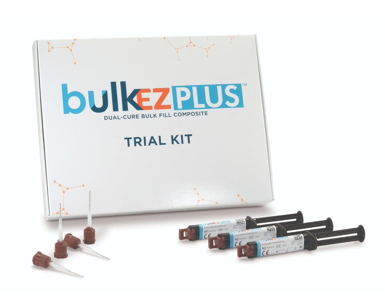 Bulk EZ PLUS Trial Kit - Includes All Six Color Options in 6 gram (each) Syringes plus (18) 17 Gauge Tips and (18) 19 Gauge Tips