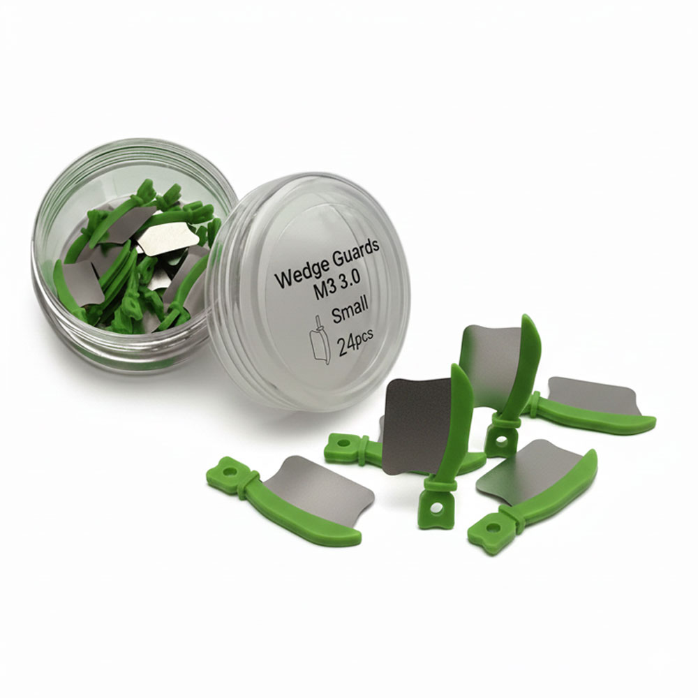 RMH3 Dental Supply Small Wedge Guards, Green — 24/Box