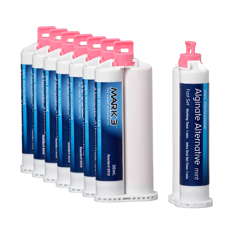 Cargus MARK3 Alginate alternative, Fast set, Mint flavor, 8 x 50mL cartriges per box