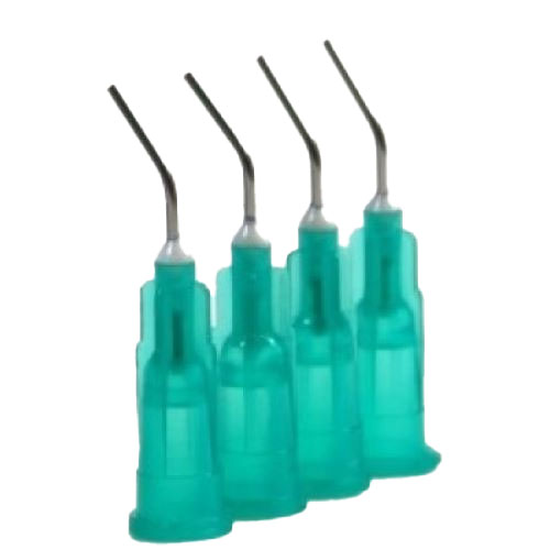 RMH3 Dental Supply Pre-Bent Needle Tips Green 21gauge — 100/Bag