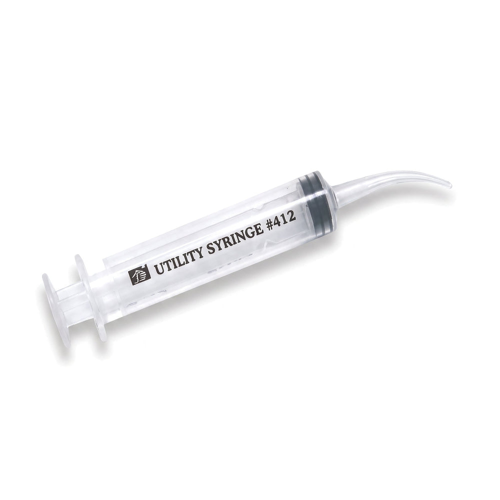 Curved Utility Syringe, 12cc — 50/Bag