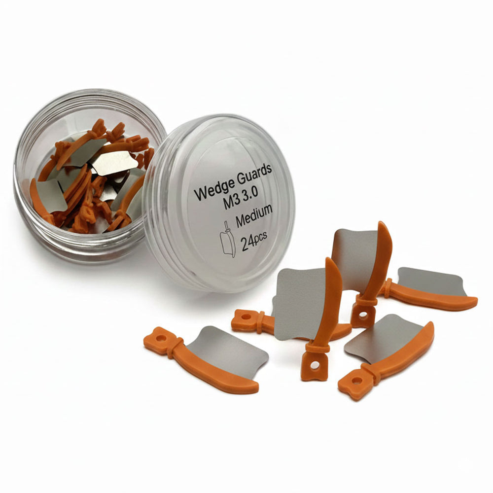 RMH3 Dental Supply Medium Wedge Guards, Orange — 24/Box