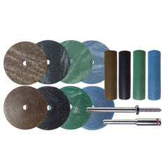 Dedeco Rubber Abrasive Cone - Tapered 1" X 7/8" - 1/4" Brown X/C A/O 1/Unit