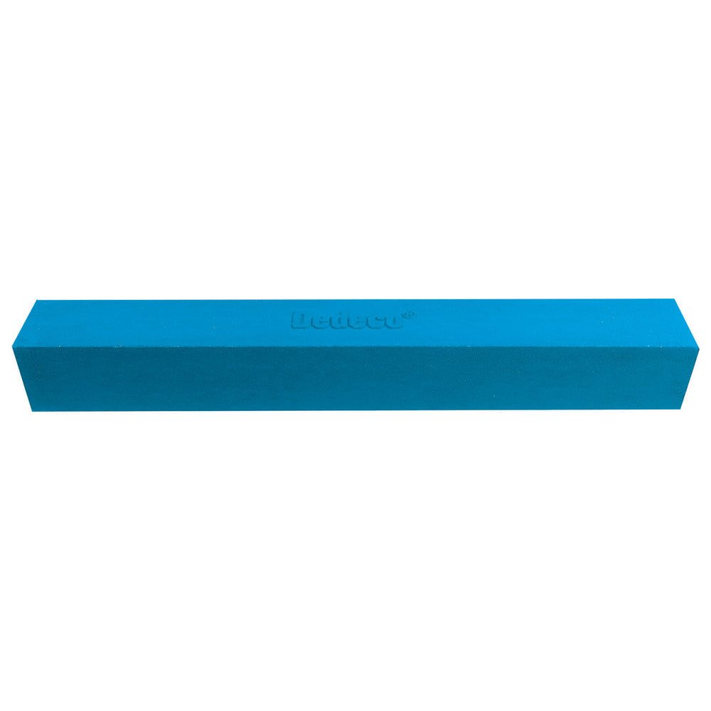 Dedeco Rubber ABRASIVE Block/Stick 6" X 3/4" X 3/4" - BLUE Extra Fine Silicon Carbide 1/Unit