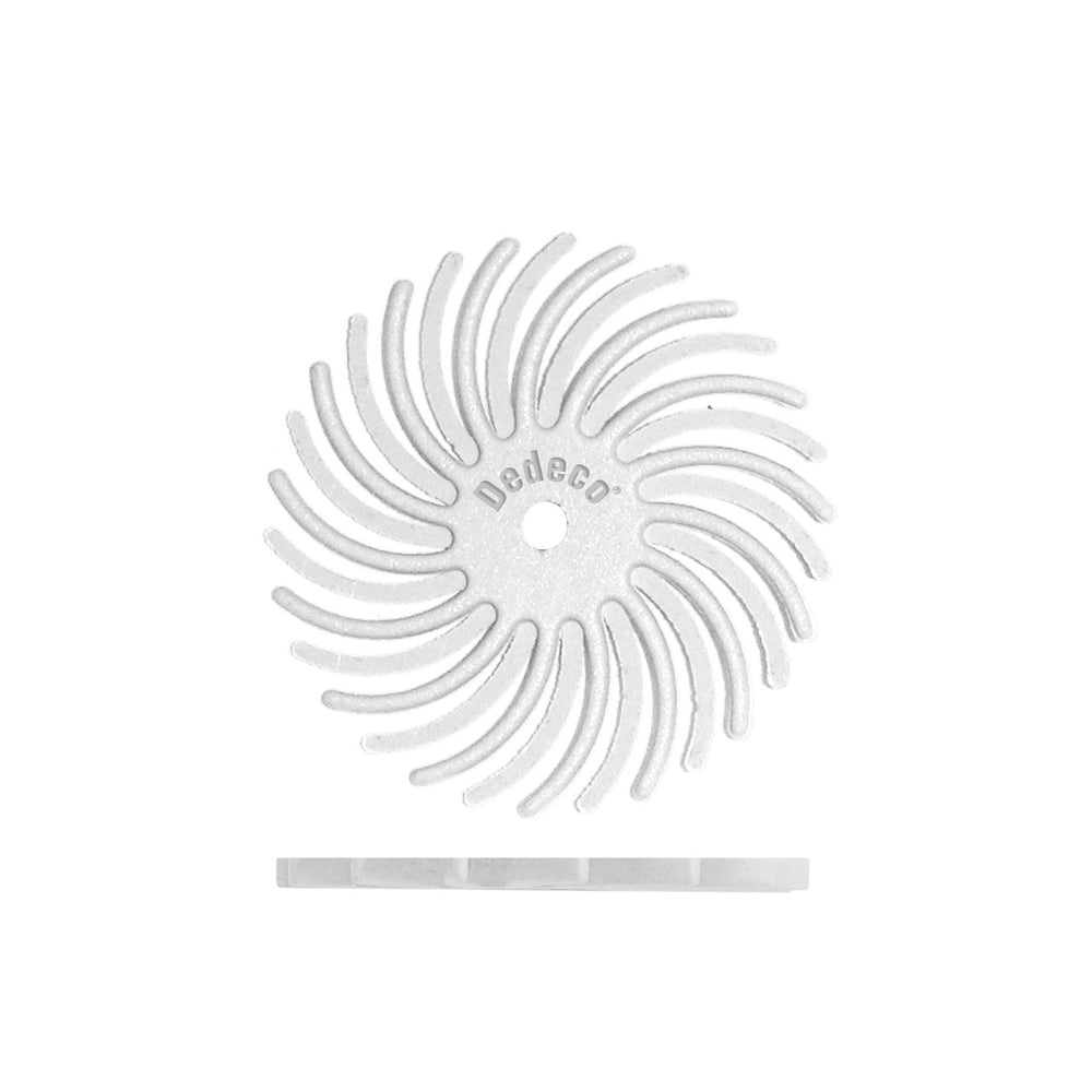Dedeco Sunburst 7/8" TC Discs White 120 Grit (A/O) 12/Bx