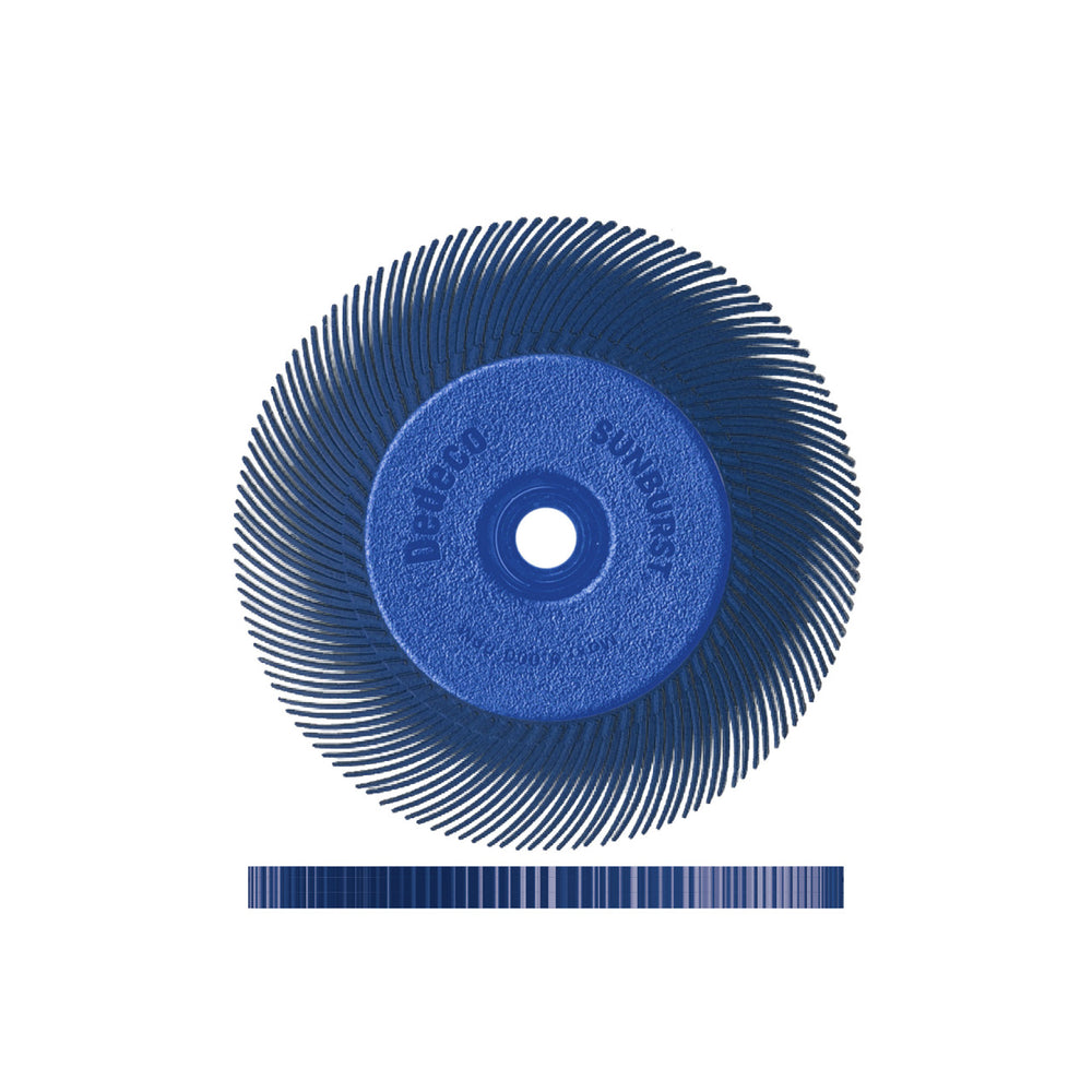 Dedeco SUNBURST 6" X 1/2" TC BLUE 400 GRIT (A/O) 1/UNIT