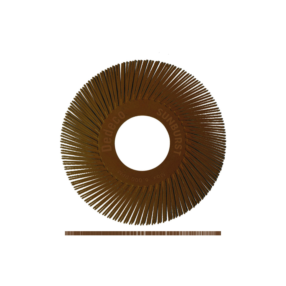 Dedeco SUNBURST 6" TA DISCS BROWN 36 GRIT (A/O) 40/BX