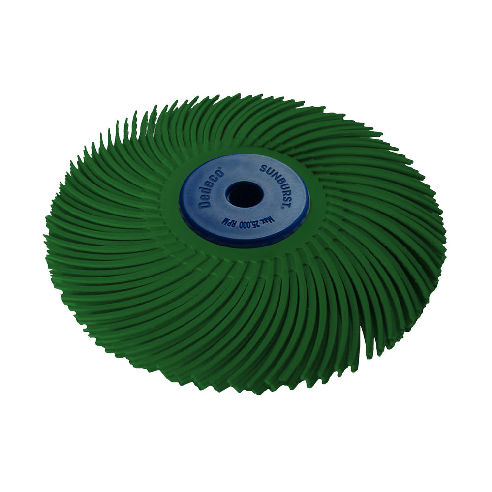 Dedeco Sunburst 4" X 1/2" TC Dark Green 50 Grit (Aluminum Oxide) 1/UNIT