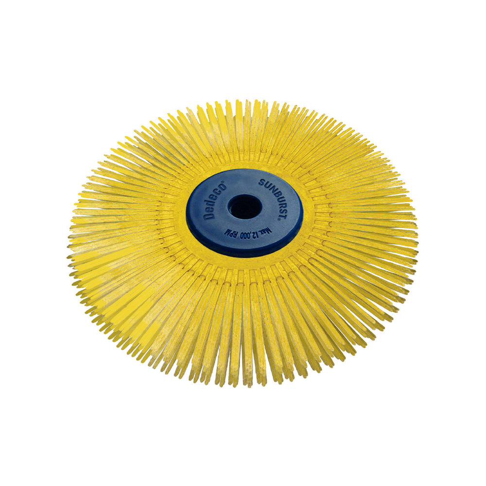 Dedeco Sunburst 4" X 1/2" TS Yellow 80 Grit (A/O) 1/Unit
