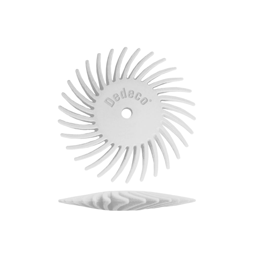 Dedeco Sunburst 1-1/2" TC KNIFE-EDGE White 120 Grit (A/O) 12/BX