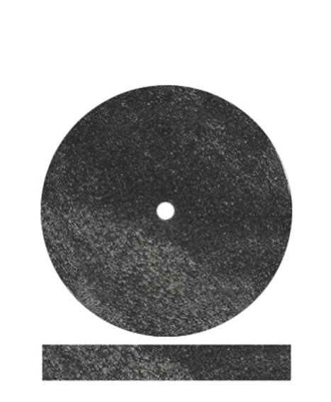 Dedeco Classic BLACK RUBBER WHEELS (7/8" x 1/8") 100/BX