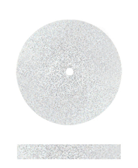 Dedeco Universal Silicone Rubber Wheels, White, Coarse (7/8" x 1/8") — 100/Box