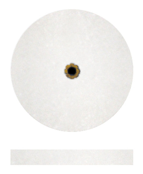 Dedeco Koolies "No Heat" Grinding Wheels, White, Fine, A/O Size 2 (1" x 1/8") — 50/Box
