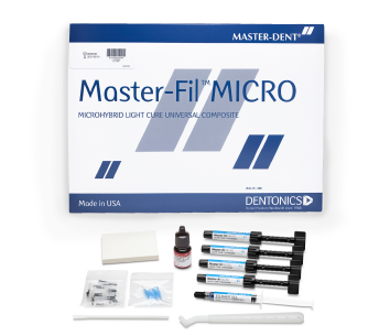 Dentonics Master-fil Microhybrid Kit (4 X 4.5GM Syringes, 1 ea. A1, A2x2, A3), 7GM Ultimate Bond, 3 ML Etc