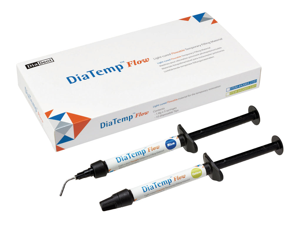 DiaDent DiaTemp Flow Flowable Temporary Filling Material, Yellow