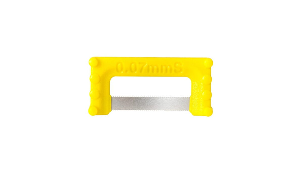 Directa IPR Yellow Starter Single Side X-Fine Diamond- Serrated (0.07mm) Large Pk