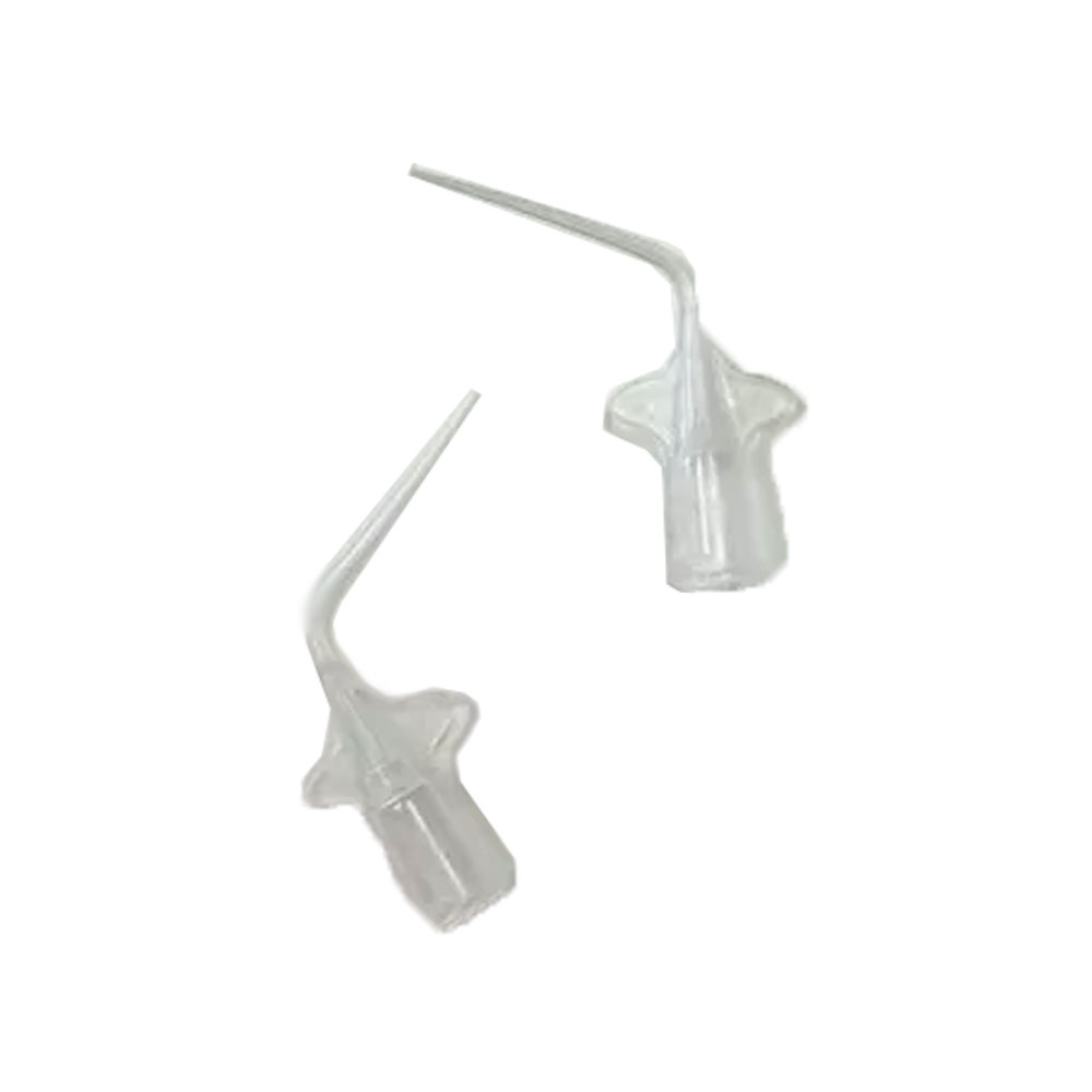 RMH3 Dental Supply Micro Pre-Bent Plastic Needle, 25mm Diameter, Clear — 25/Pack