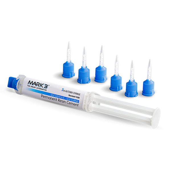 Cargus MARK3 Permanent Resin Cement, 7ml Automix Syringe with 6 Tips